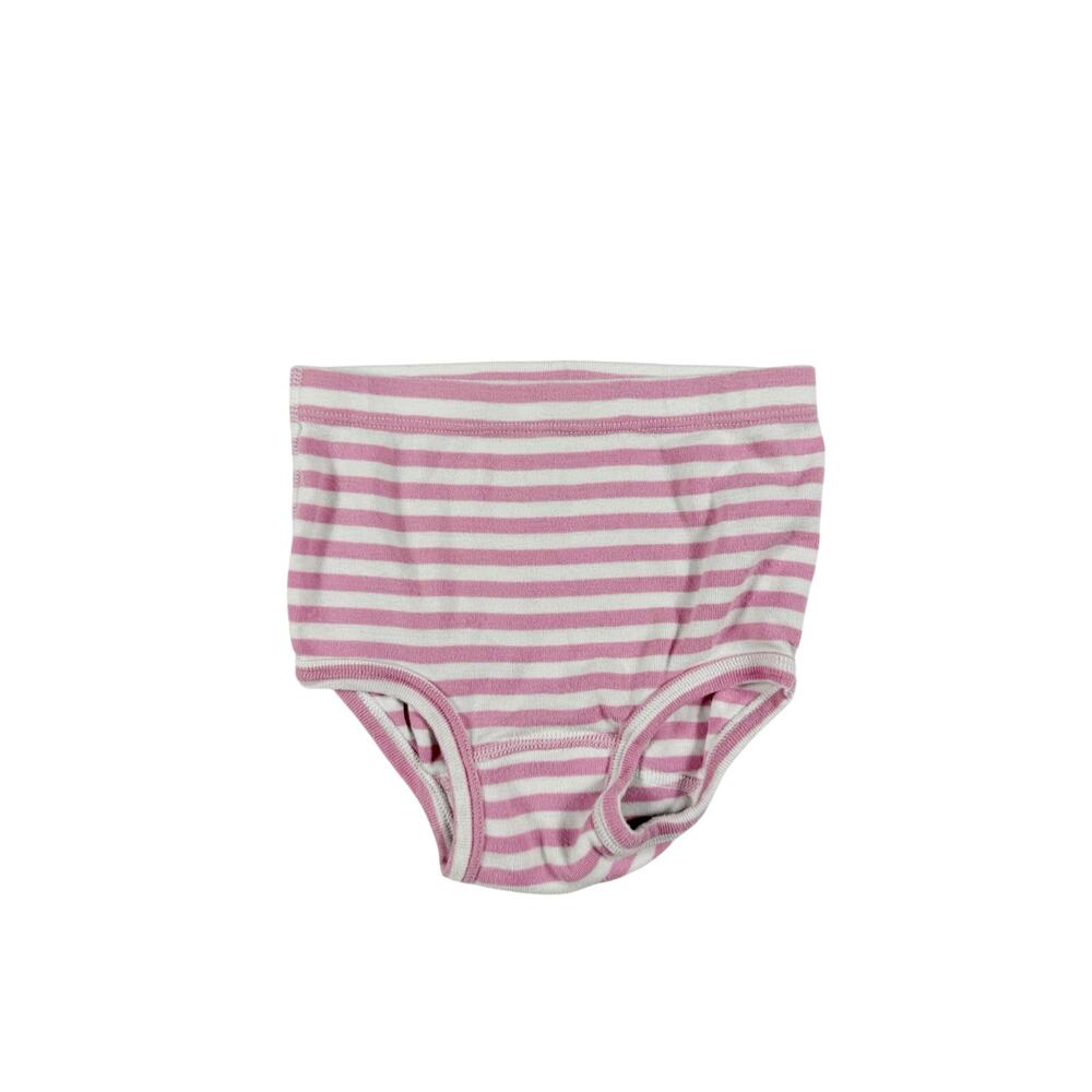 Hanna Andersson Girls Organic Cotton Stripe Bloomers Diaper Cover Pink size 3